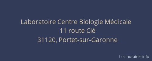 Laboratoire Centre Biologie Médicale