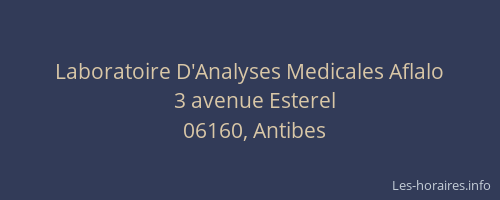 Laboratoire D'Analyses Medicales Aflalo