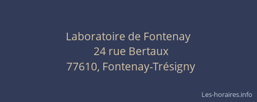 Laboratoire de Fontenay