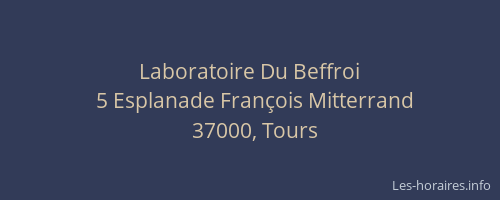 Laboratoire Du Beffroi