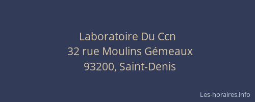 Laboratoire Du Ccn