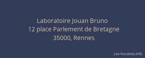 Laboratoire Jouan Bruno