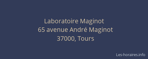 Laboratoire Maginot