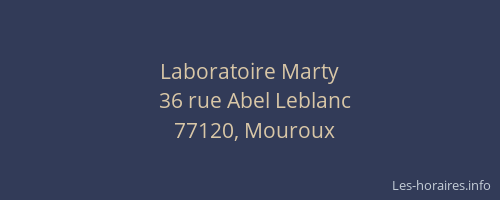 Laboratoire Marty
