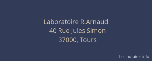 Laboratoire R.Arnaud