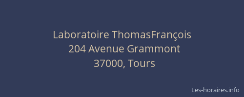 Laboratoire ThomasFrançois