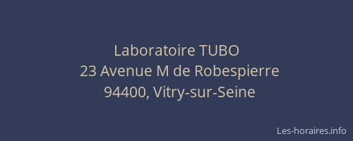 Laboratoire TUBO