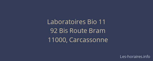 Laboratoires Bio 11