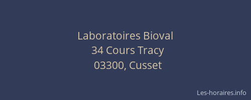 Laboratoires Bioval