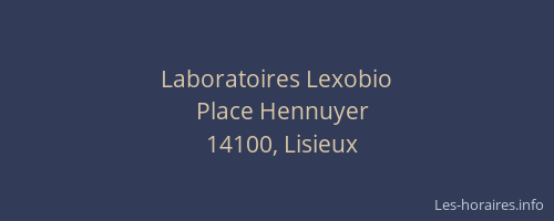Laboratoires Lexobio