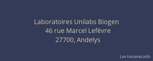 Laboratoires Unilabs Biogen