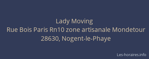 Lady Moving