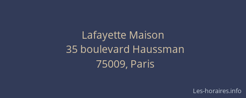 Lafayette Maison