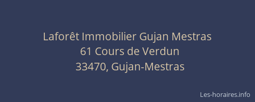 Laforêt Immobilier Gujan Mestras