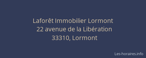 Laforêt Immobilier Lormont