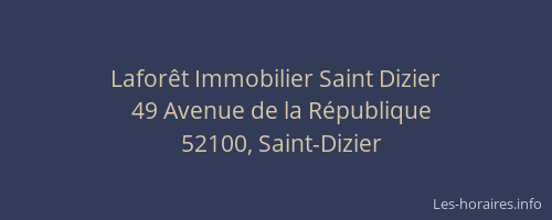 Laforêt Immobilier Saint Dizier