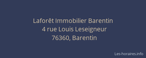 Laforêt Immobilier Barentin