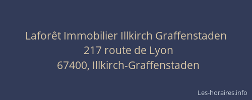 Laforêt Immobilier Illkirch Graffenstaden