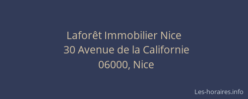 Laforêt Immobilier Nice