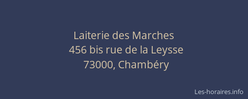 Laiterie des Marches