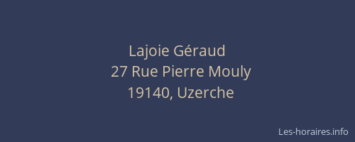 Lajoie Géraud