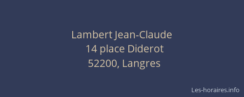 Lambert Jean-Claude
