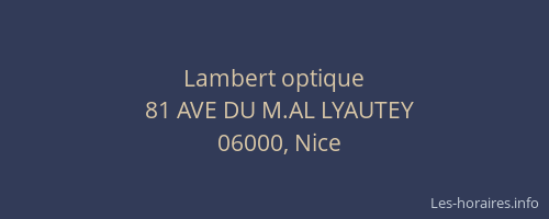 Lambert optique