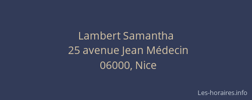 Lambert Samantha