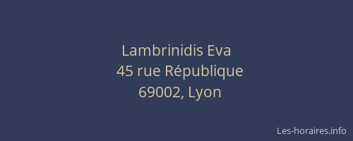 Lambrinidis Eva