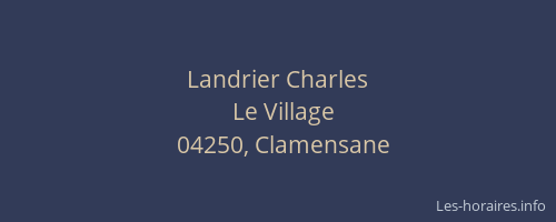 Landrier Charles