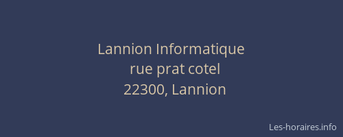 Lannion Informatique