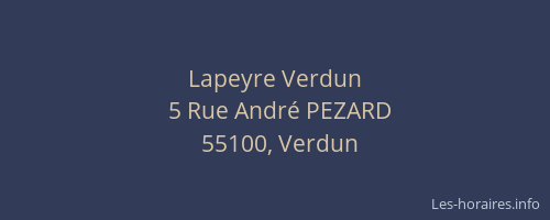 Lapeyre Verdun