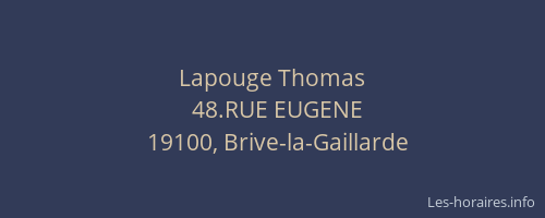 Lapouge Thomas