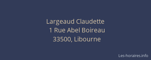 Largeaud Claudette