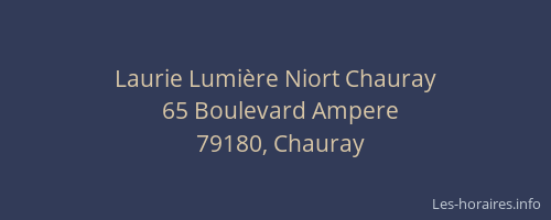 Laurie Lumière Niort Chauray