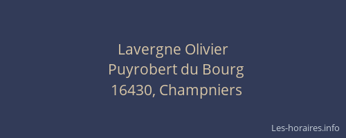 Lavergne Olivier