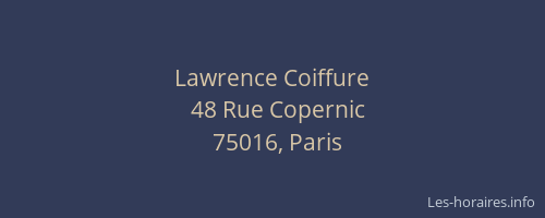 Lawrence Coiffure