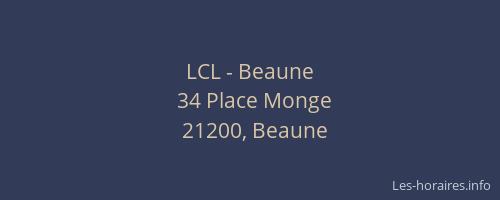 LCL - Beaune