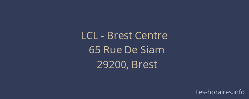 LCL - Brest Centre
