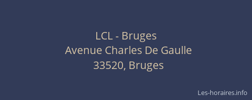 LCL - Bruges