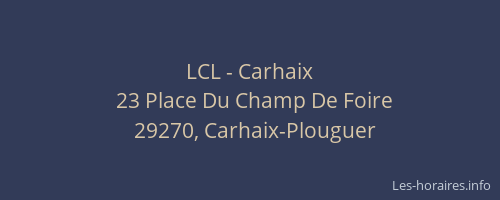 LCL - Carhaix