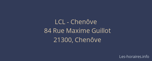 LCL - Chenôve
