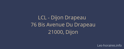 LCL - Dijon Drapeau