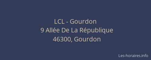 LCL - Gourdon