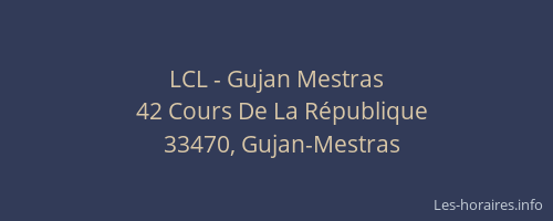 LCL - Gujan Mestras