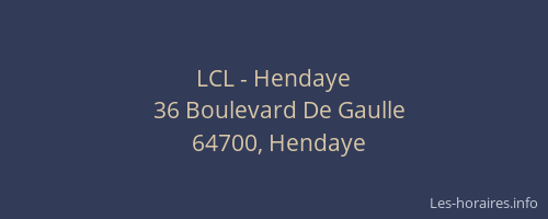 LCL - Hendaye