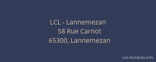LCL - Lannemezan