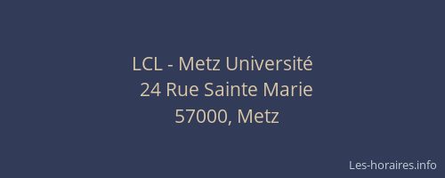 LCL - Metz Université