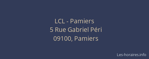 LCL - Pamiers