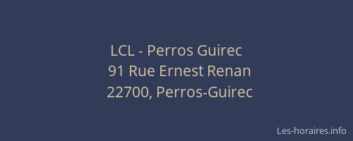LCL - Perros Guirec